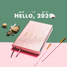 2019年下半年2020日程计划本9月烫金手帐本时间轴效率手册日记本女365天每日时间管理笔记本子韩国日历记事本