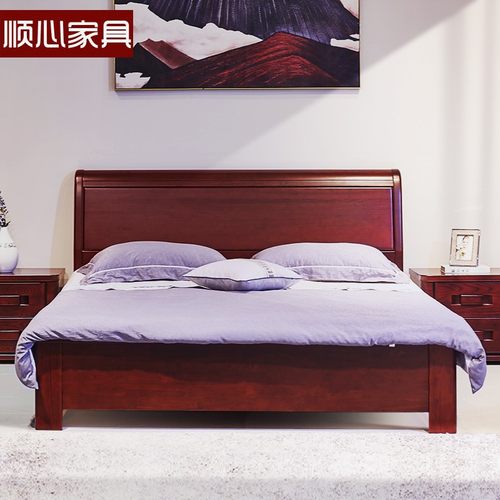 顺心床全实木水曲柳储物高箱