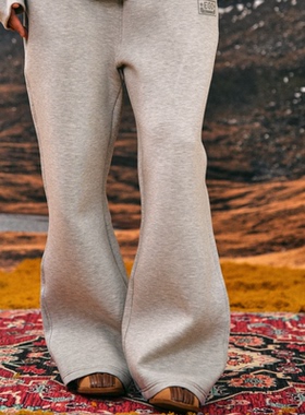 EU/EUSOUEU凉感透气莫代尔太空层休闲裤男女宽松直筒运动长卫裤