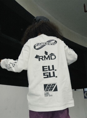 Eusoueu美式复古小领口欧美风重磅打底长袖秋季