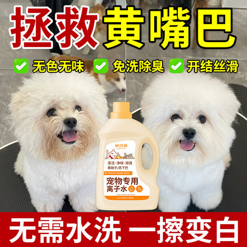 宠物离子水黄胡子嘴巴毛去污比熊去泪痕清洁剂猫咪白猫发黄专用壹