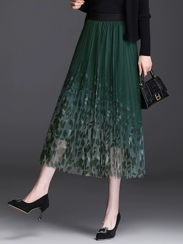 Осенняя весенняя юбка в складку, плиссированная юбка, в корейском стиле