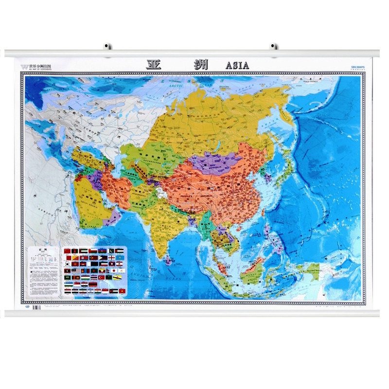 【现货】世界分洲挂图—亚洲地图 新版 亚洲地图挂图 双面覆膜、防水、耐磨 可擦写 办公室、会议室、教室、图书馆 亚洲各国|msdalam kategori buku/Magazine/akhbar, peta/geografi, Pentadbiran Peta Dunia - dari Buy2taobao.com untuk memberikan perkhidmatan ejen Taobao profesional membeli