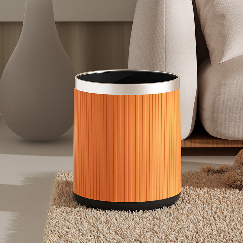 垃圾桶客厅家用轻奢风高档厨房卧室无盖个性高颜值现代2022新款