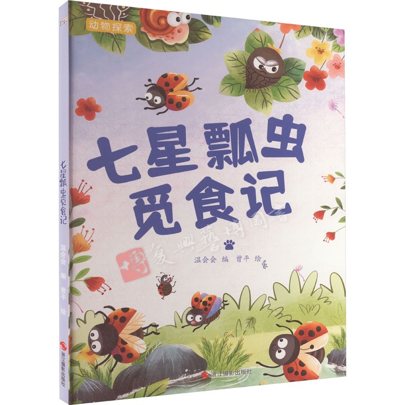 七星瓢虫觅食记 动物探索 有趣的动物百科系列 幼儿园硬壳硬皮精装绘本 3-6-8岁幼儿童早教启蒙认知图画书 亲子共读睡前故事书籍