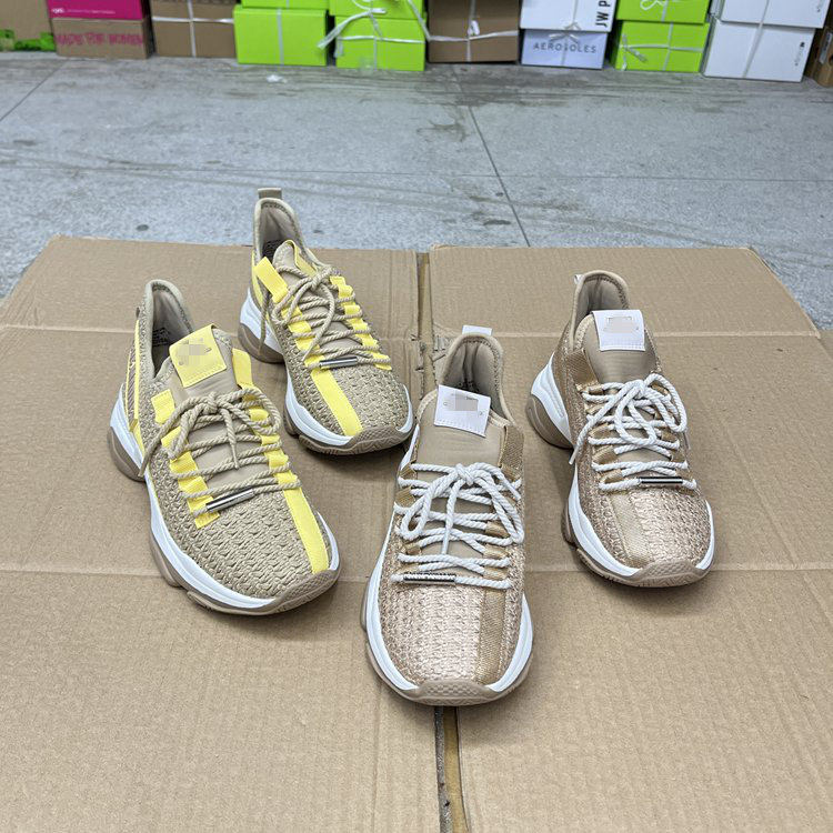 外贸原单新款欧美时尚拼色透气休闲厚底老爹鞋运动鞋德训女鞋