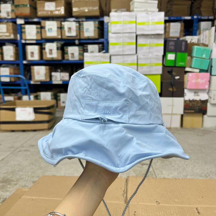 外贸原单帽子新款韩版奶油泡芙设计感渔夫帽宽檐防晒可折叠遮阳帽