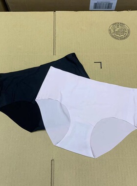 出口冰丝无痕透气三角裤一片式高弹中腰性感舒适女士内裤女