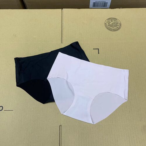 出口冰丝无痕透气三角裤一片式高弹中腰性感舒适女士内裤女