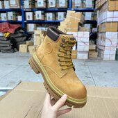 Lady 系带马丁靴加绒保暖 新款 Shoes外贸原单圆头厚底工装 短靴时尚