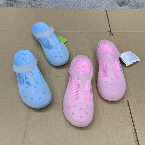 圆头纯色增高超软舒适凉鞋拖鞋