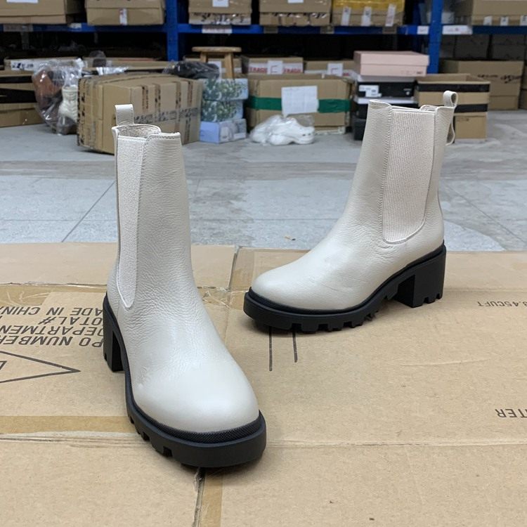 外贸原单里外全真皮时尚韩版温柔气质百搭复古机车低跟一脚蹬马丁,女鞋,时装靴,淘宝优惠券,粉丝福利购,淘宝优惠卷