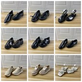 Shoes外贸原单37码 圆头纯色浅口单鞋 杂款 Lady 独码 时尚 一字扣凉鞋