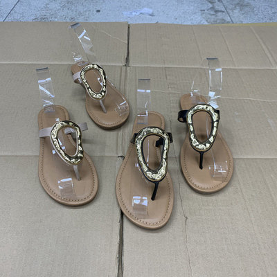 夹趾平底拖鞋简约时尚新款