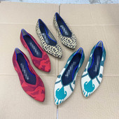 外贸原单新款 女鞋 休闲时尚 一脚蹬尖头浅口单鞋