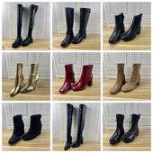 百搭粗跟时装 Lady 短靴长靴 独码 清仓时尚 Shoes外贸原单36码 杂款