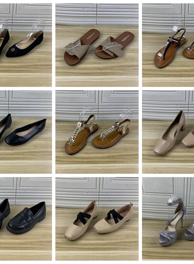 外贸原单36码杂款凉鞋简约时尚新款孤品捡漏浅口单鞋微瑕断码特价