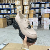Lady 浅口单鞋 Shoes外贸原单圆头厚底粗跟乐福鞋 甜美休闲百搭时尚