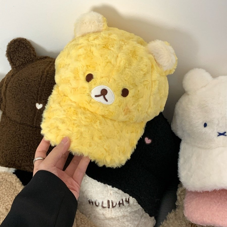 日系可爱动物造型系列鸭舌帽女秋冬季显脸小百搭保暖帽子棒球帽子,服饰配件/皮带/帽子/围巾,帽子,淘宝优惠券,粉丝福利购,淘宝优惠卷