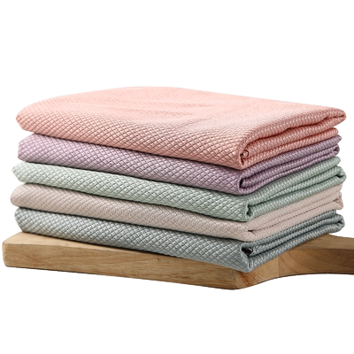 擦玻璃专用不掉毛鱼鳞抹布