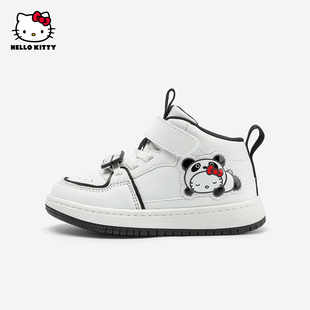 女孩运动鞋 hellokitty童鞋 儿童高帮鞋 春秋新款 女童板鞋
