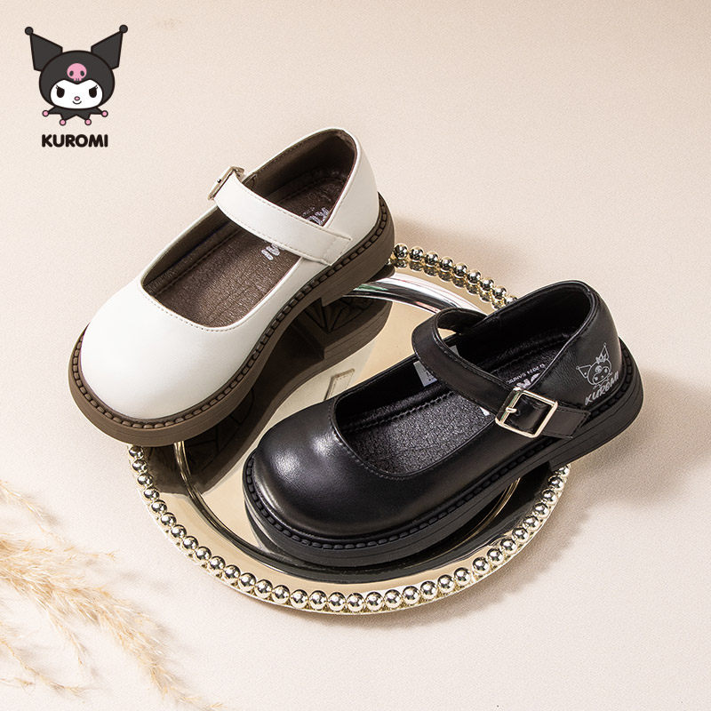 Kuromi库洛米童鞋女童玛丽珍鞋圆头一字扣带浅口粗跟小皮鞋jk单鞋,童鞋/婴儿鞋/亲子鞋,皮鞋,淘宝优惠券,粉丝福利购,淘宝优惠卷
