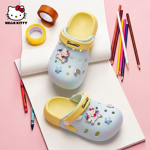 HelloKitty童鞋女童洞洞鞋夏季
