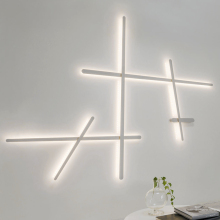 LED装饰长条线性壁灯北欧客厅创意设计师背景墙极简井字线条壁灯