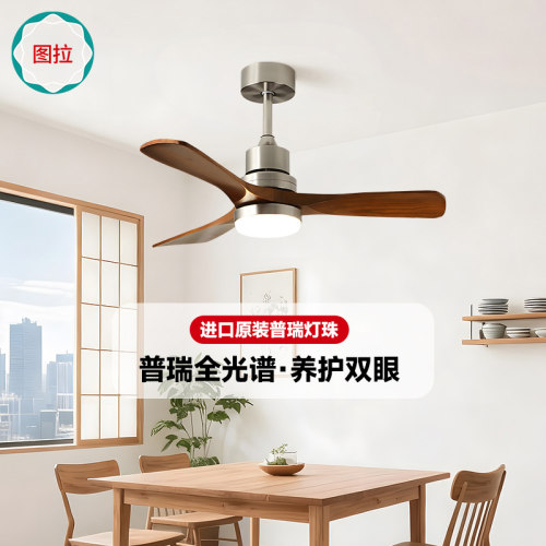 图拉中古风全光谱护眼餐厅风扇灯