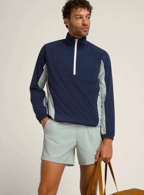 代购wilson Victory Popover威尔胜男士网球服复古拼色半拉链夹