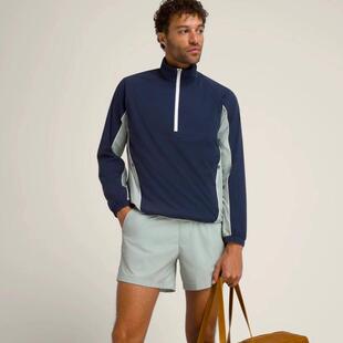 代购 Victory Popover威尔胜男士 网球服复古拼色半拉链夹 wilson