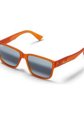 MauiJim男士太阳镜防眩光偏光抗紫外线增强色彩橙色方形框