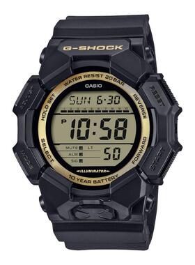 代购G-SHOCK男士腕表计时夜光闹钟世界时间黑色树脂防水钢带运动