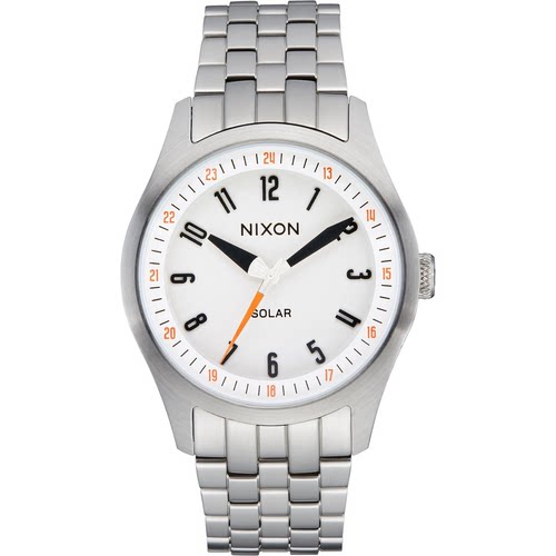 代购Nixon男士腕表太阳能夜光日期计时金属钢带防水不锈钢日常