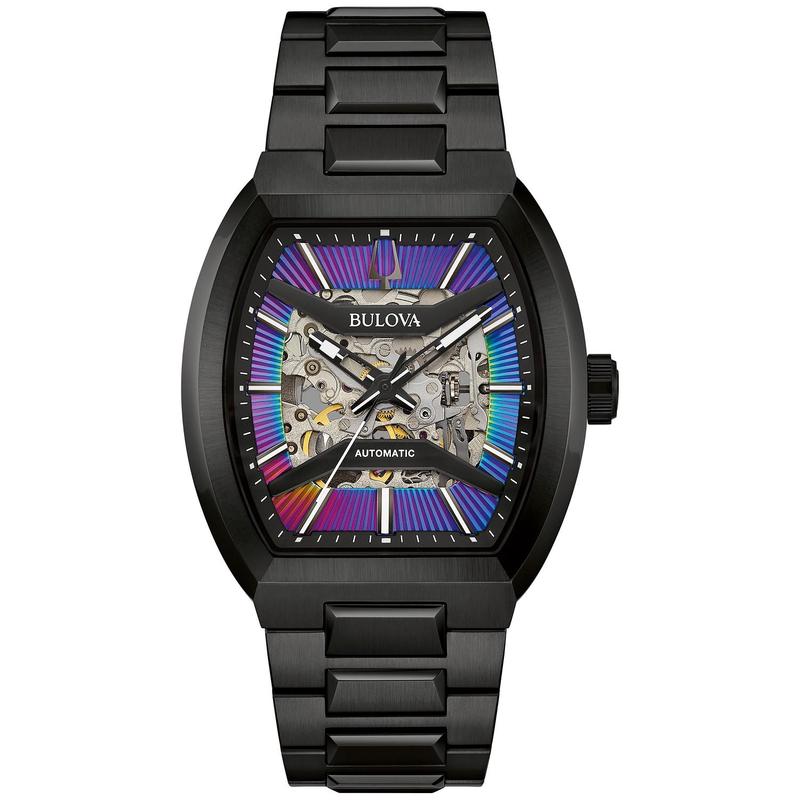 代购BULOVA宝路华男士腕表自动上链夜光指针日期显示防磁黑色