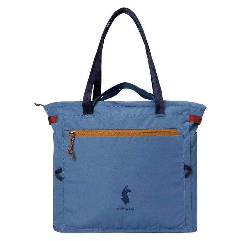 代购Cotopaxi女士托特包大容量多隔层防泼水便携蓝色尼龙材质