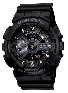 代购G-SHOCK男士腕表计时夜光闹钟世界时黑色树脂防水防震运动