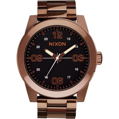 代购Nixon男士腕表计时夜光日期三针金属钢带防水矿物玻璃商务