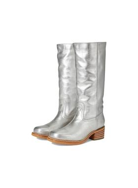 代购FRYE女士长筒靴透气内里缓震鞋垫耐磨鞋底防滑后跟拉链款