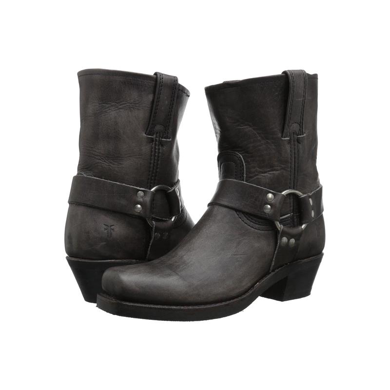 代购FRYE女士马丁靴透气轻便耐磨防滑圆头中跟皮带扣双拉环休闲