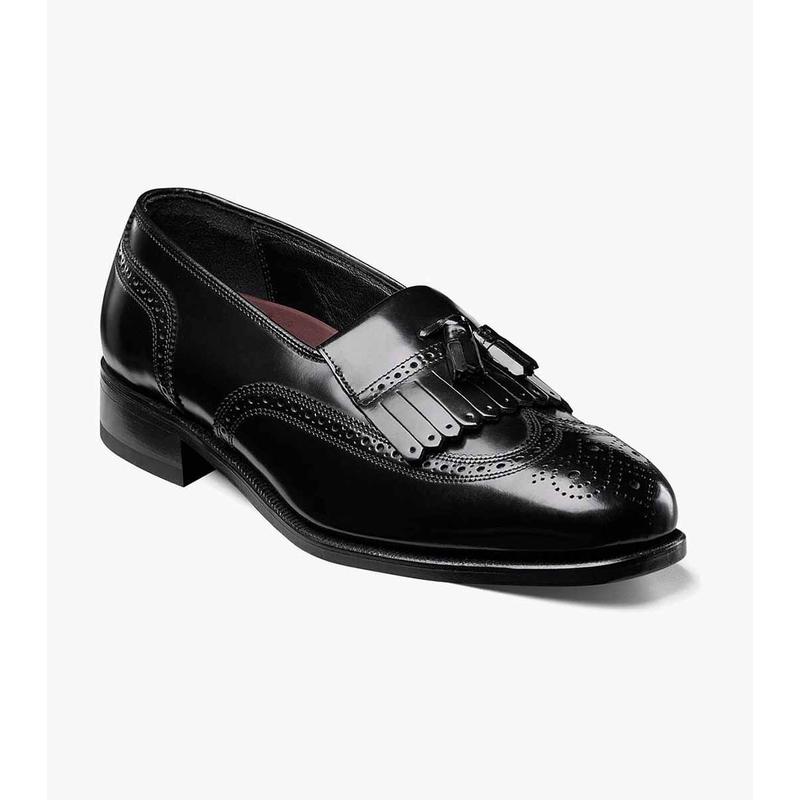 海外代购Florsheim男士乐福鞋（豆豆鞋）轻盈舒适布洛克雕花圆头