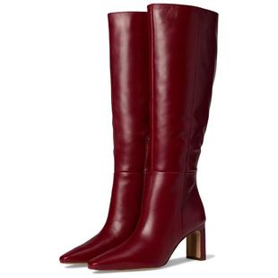 底尖头侧拉链 Edelman女士过膝靴透气内里软底轻便防滑鞋 代购 Sam