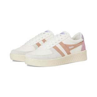 代购GOLA女士板鞋透气吸汗软底轻便系带圆头平跟撞色拼接