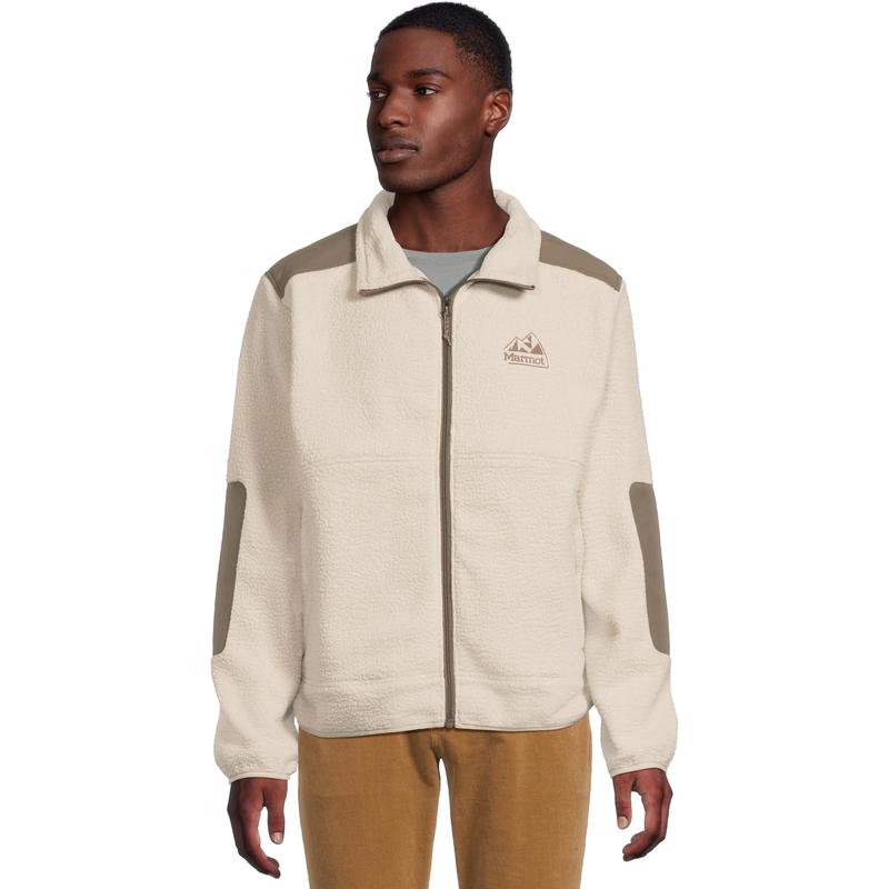 代购MARMOT马魔山男士抓绒衣保暖耐用舒适户外夹克立领长袖