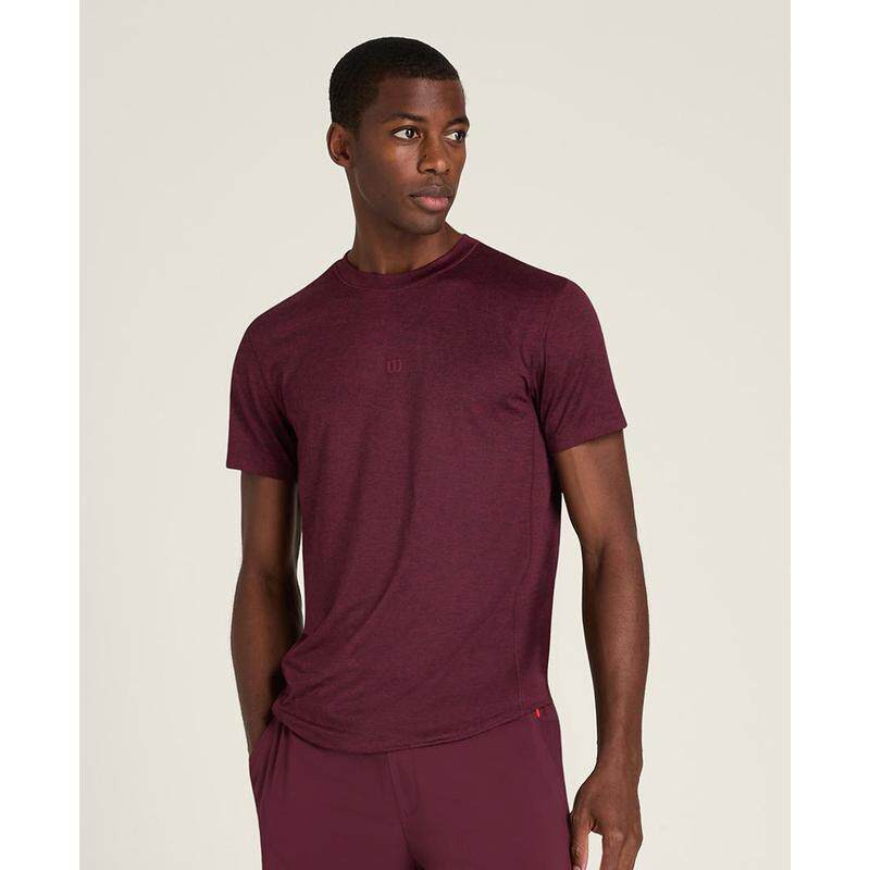 代购Wilson威尔胜男士运动T恤速干透气抗异味贴身舒适短袖圆领