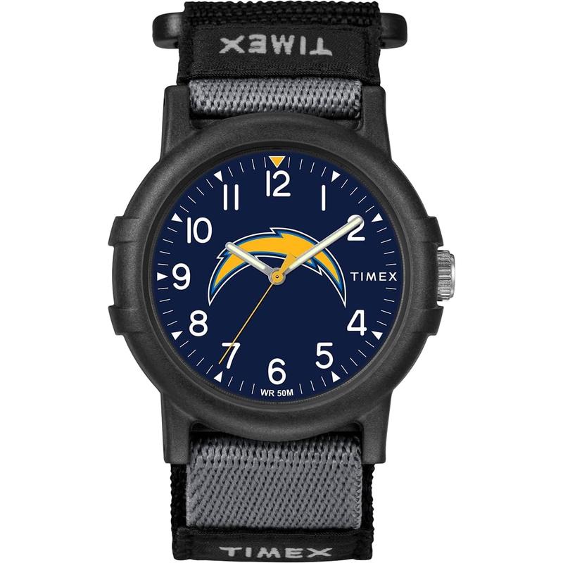 Timex/天美时女童运动腕表mm树脂表壳银色表盘夜光阿拉伯数字