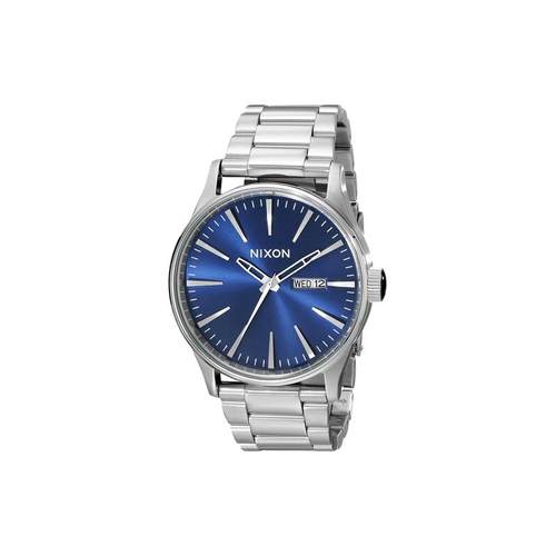 代购Nixon男士腕表日期夜光计时日历钢带金属防水蓝盘商务日常