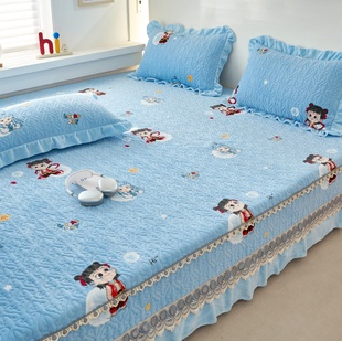 冬季加厚牛奶绒炕盖夹棉加厚东北炕单可做拉链拆洗榻榻米床盖定制