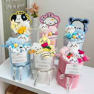 38女神节礼物女生闺蜜送女友自嘲熊乌萨奇小八吉伊公仔玩偶花束