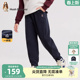 子儿童一体绒裤 暇步士童装 中大童保暖裤 25秋冬新品 子 男童加绒长裤
